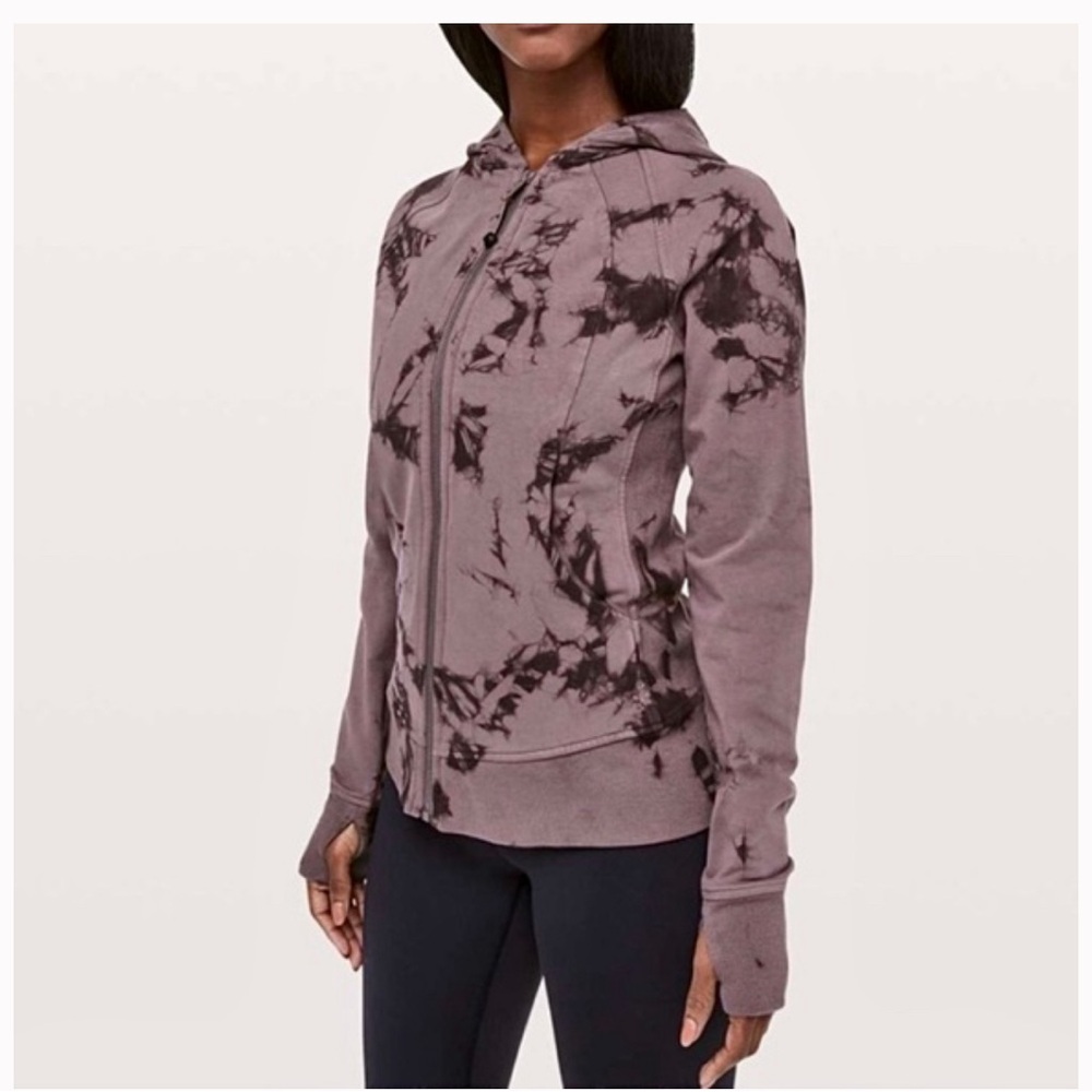 Lululemon Tie-Dye Hoodie in Purple and Black